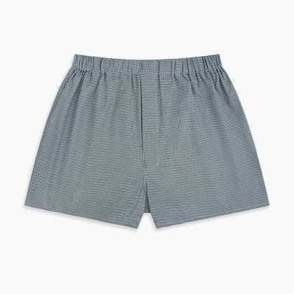 Green Houndstooth Godfrey Boxer Shorts Image 2