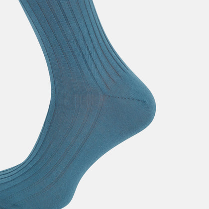 Azzurro Organic Cotton Mid-Length Socks Image 3