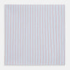 View 1 of product The Turnbull & Asser Hand Rolled Red Multi Pinstripe Handkerchief features fine stripes on cotton, displayed flat against a white background—a timeless gentleman’s accessory or pocket square.