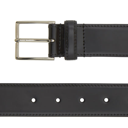 Black Nubuck Leather Evening Belt Image 1
