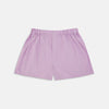 View 1 of product Turnbull & Asser Lilac End-On-End Cotton Boxer Shorts, featuring an elastic waistband and a relaxed, comfortable fit in solid light purple, are displayed against a plain white background. No visible patterns or extra details.