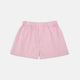 Turnbull & Asser Pink Gingham Cotton Boxer Shorts, featuring an elastic waistband, are displayed flat on a white background.