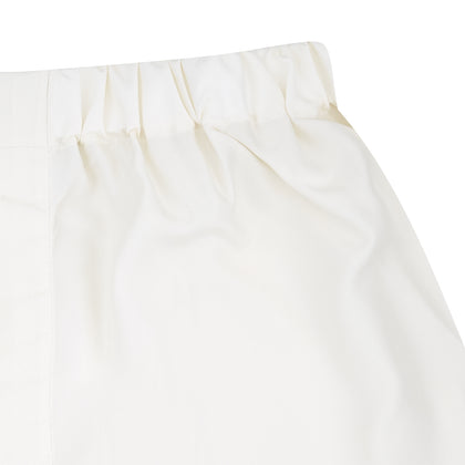 Cream Silk Boxer Shorts Image 1
