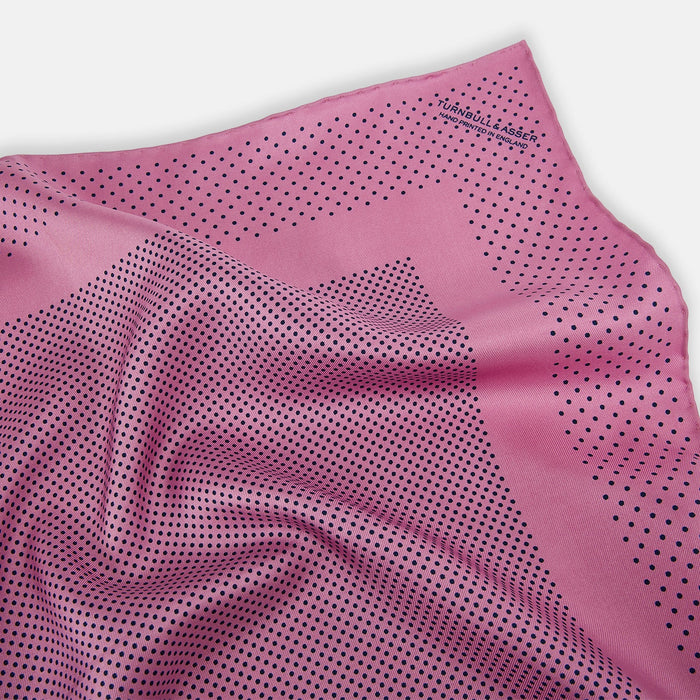 Pink Dot Silk Pocket Square Image 1