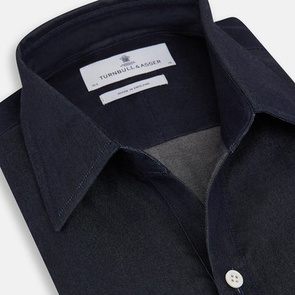 Navy Piccadilly Shirt Image 1