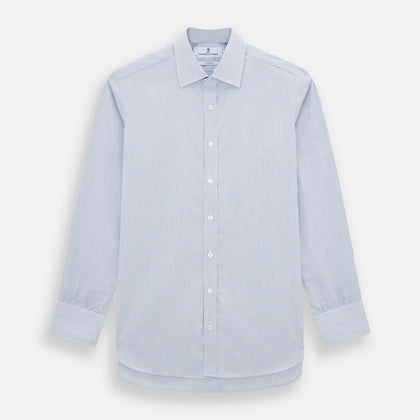 Blue Ticking Pinstripe Mayfair Shirt