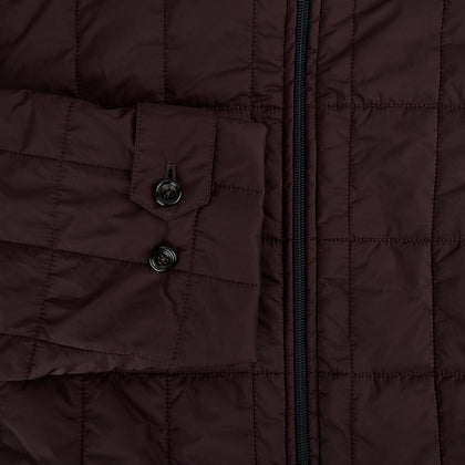 Battersea Burgundy Quilted Jacket Image 3