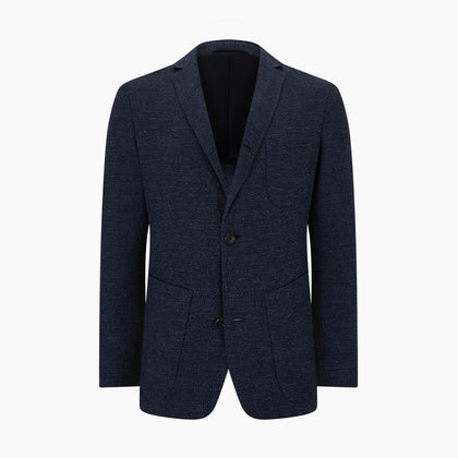 Navy Linen Blend Cambridge blazer Image 5