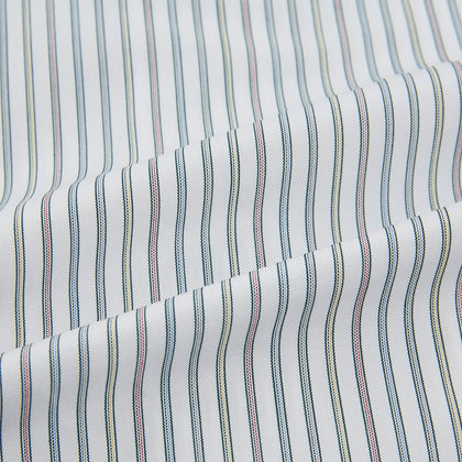 Forest Green with Multicoloured Music Stripe Mayfair Shirt Image 5