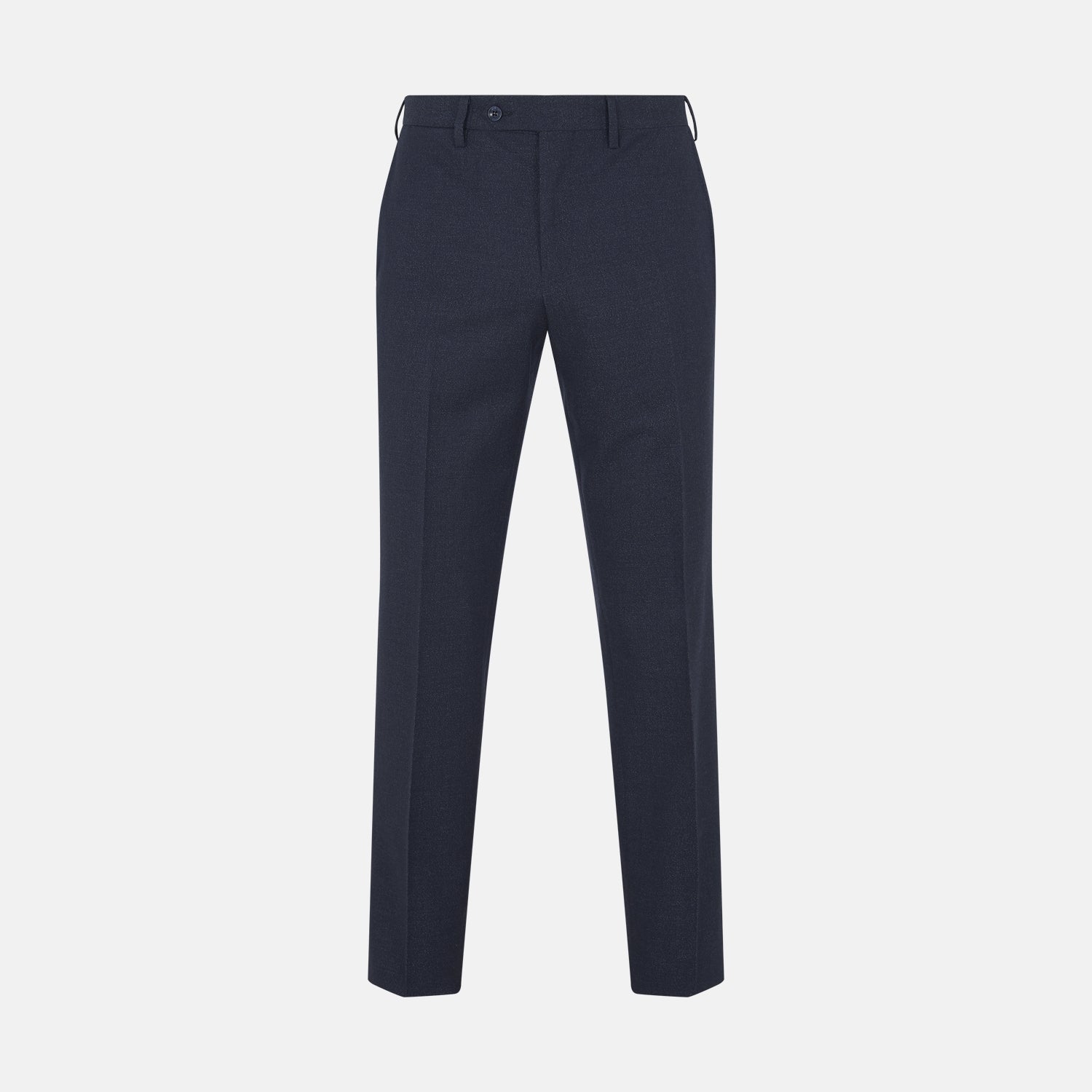 View 1 of product Navy Twill Wool Plain Trousers