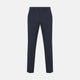 Navy Twill Wool Plain Trousers