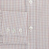View 4 of product The Turnbull & Asser Multicoloured Check Mayfair Shirt is a long-sleeve, button-up shirt with a classic collar and buttoned cuffs, showcasing a true British checkered pattern on a white background.