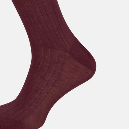 Burgundy Long Socks Image 3