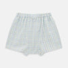 View 2 of product Turnbull & Asser Multicoloured Check Godfrey Boxer Shorts, crafted from Italian cotton with an elastic waistband, shown flat on a white background.