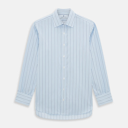 Navy and Blue Combination Stripe Mayfair Shirt