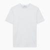 View 1 of product The White Davey Cotton T-Shirt by Turnbull & Asser is a plain white, fine-gauge jersey crew neck with short sleeves and a small neck tag, made in the UK and shown on a white background with no logos or designs.