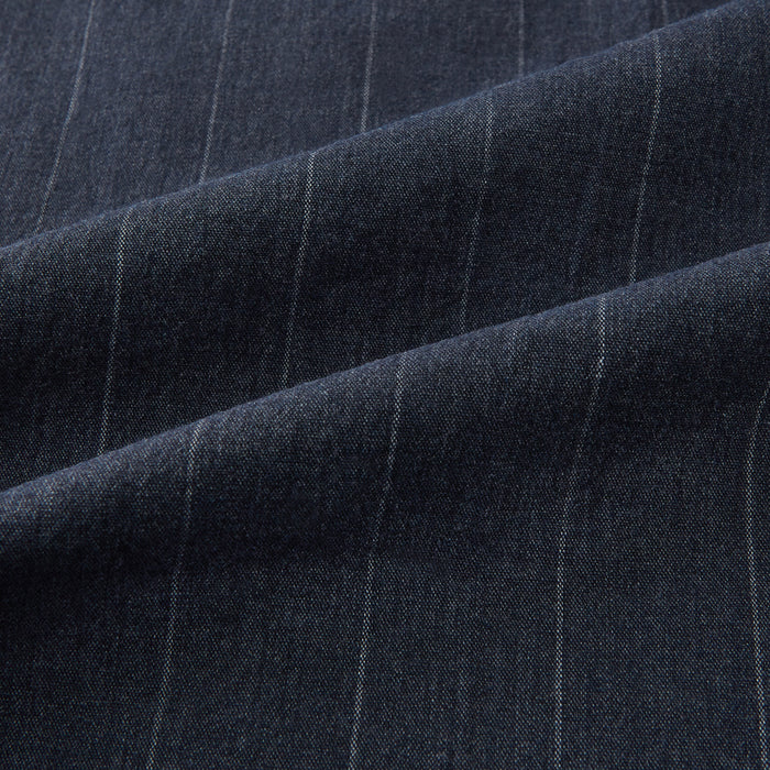 Navy Striped Edmund trousers Image 6