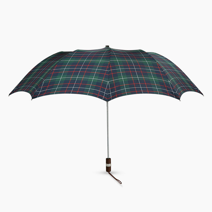 Colquhoun Tartan Telescopic Umbrella with Brown Maple  Handle Image 3