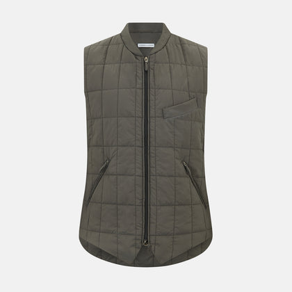 Shadow Grey Quilted Gilet