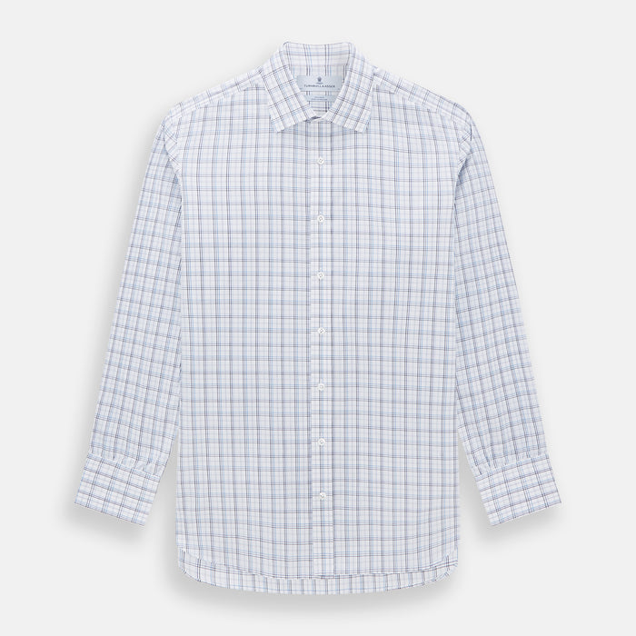 Purple and Blue Multi Check Mayfair Shirt