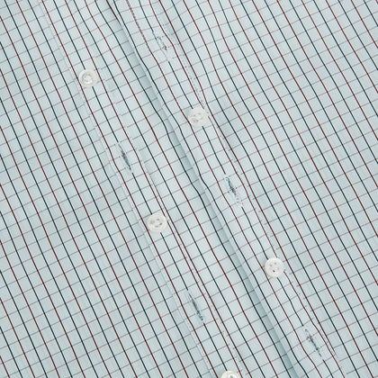 Forest Melange and Red Overlay Grid Check Westminster Shirt Image 6