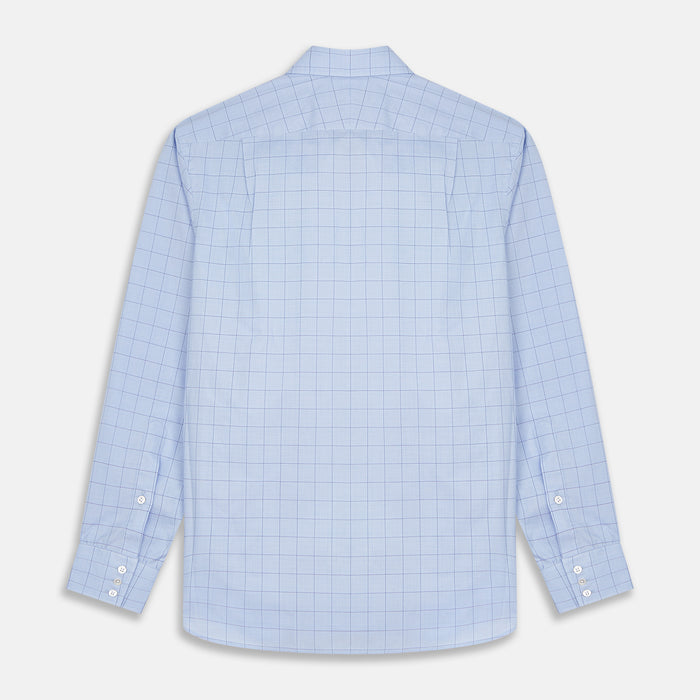 Blue Prince of Wales Check Mayfair Shirt Image 2