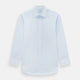 The Turnbull & Asser PALE BLUE COTTON REGULAR FIT MAYFAIR SHIRT is a long-sleeve, button-down shirt with a pointed T&A collar, shown laid flat on a white background.
