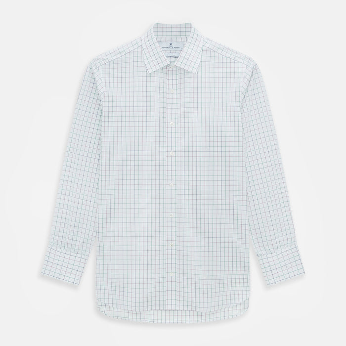 Pink Grid Check Mayfair Shirt