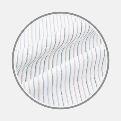 Teal Double Stripe Fabric