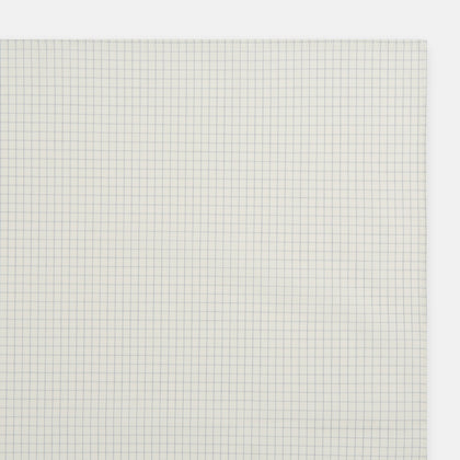 Pale Blue Graph Check Handkerchief Image 1