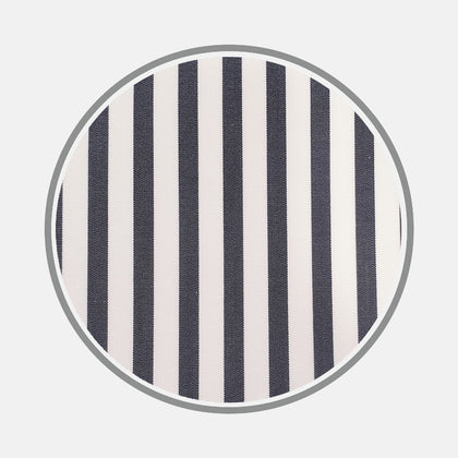 Black Candy Stripe Cotton Fabric