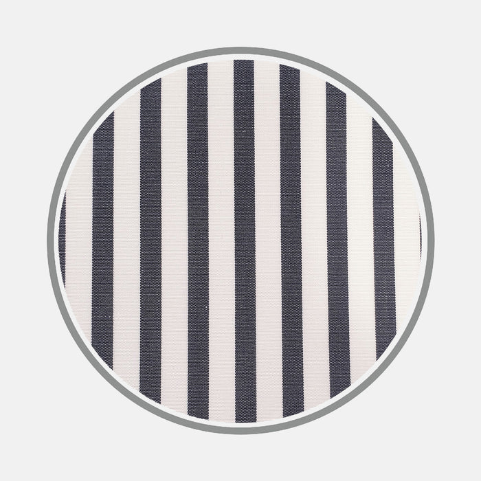 Black Candy Stripe Cotton Fabric