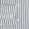 View 4 of product The Sapphire Blue Multi Track Stripe Westminster Shirt by Turnbull & Asser features a turnbull collar and vertical stripes, elegantly displayed flat against a white background—an ideal example of British craftsmanship.