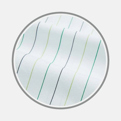 Green Wide Pinstripe Fabric