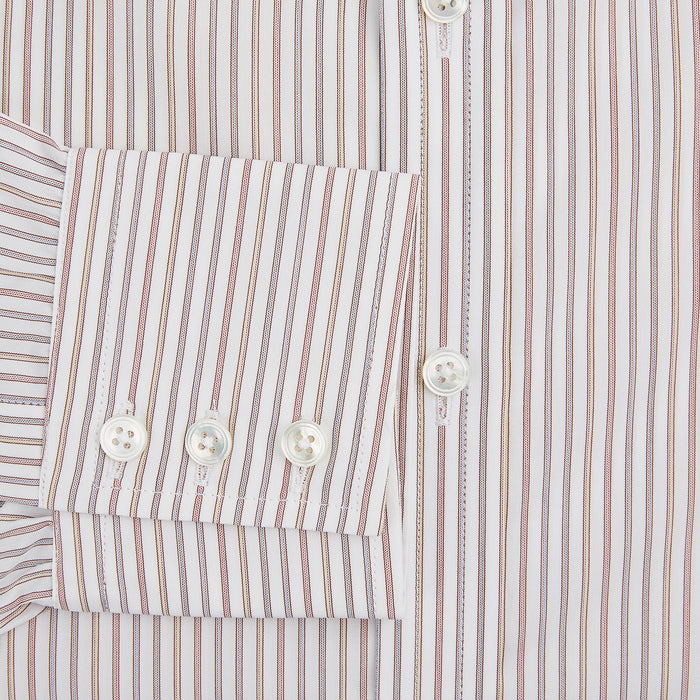 Red with Multicoloured Music Stripe Mayfair Shirt Image 3
