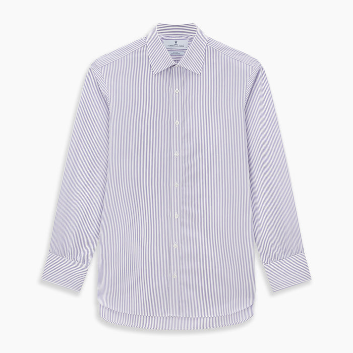 Purple Shadow Stripe Mayfair Shirt Image 6