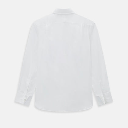 Tailored Fit White Marcella Front Shirt with Kent Collar and Double Cuffs Image 2