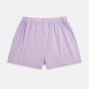 View 1 of product Turnbull & Asser Plain Lilac Godfrey Boxer Shorts, crafted from Italian cotton with a loose fit and elastic waistband, are displayed flat on a white background—offering a simple design suited to the modern gentleman.