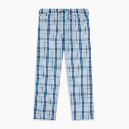 Blue Multi Check Pyjama Trousers Image 4