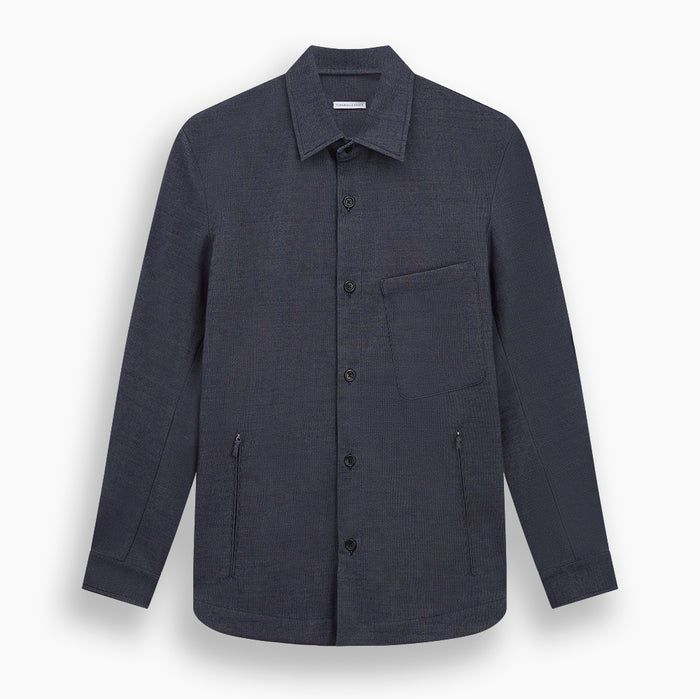 Navy Hampstead Overshirt Image 7