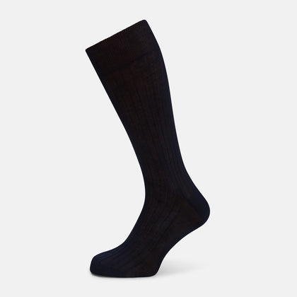 Navy Mid-Length Socks