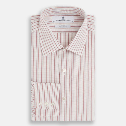 Red Graph Check Mayfair Shirt Image 4