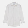 View 1 of product A Green Multi Stripe Cotton Regular Fit Mayfair Shirt by Turnbull & Asser, shown laid flat on a white background.