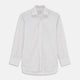 A Green Multi Stripe Cotton Regular Fit Mayfair Shirt by Turnbull & Asser, shown laid flat on a white background.