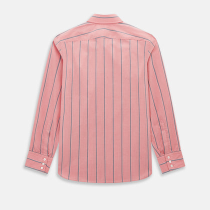 Coral Pink Track Stripe Westminster Shirt Image 2
