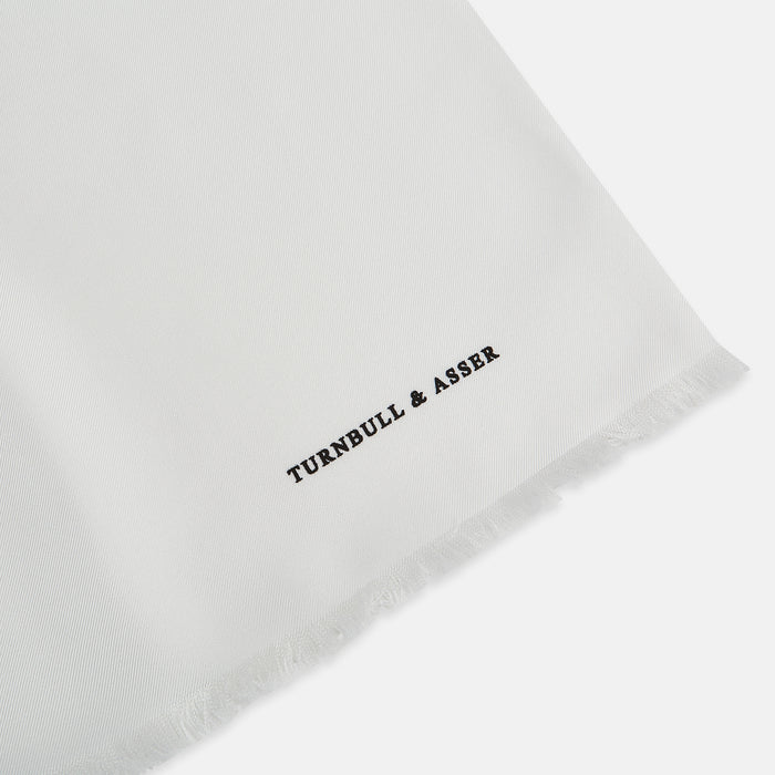 White Silk Scarf Image 1