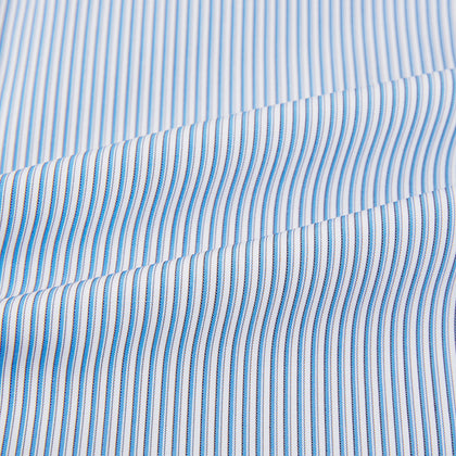 Pale Blue Pinstripe Mayfair Shirt Image 5