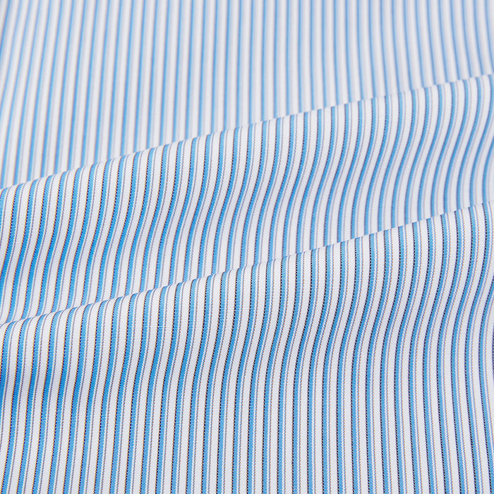 Pale Blue Pinstripe Mayfair Shirt Image 5