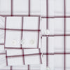 View 4 of product A long-sleeve, button-up Burgundy Grid Check Mayfair Shirt by Turnbull & Asser, made from Italian cotton with a spread collar and red grid check pattern, displayed flat on a plain white background.