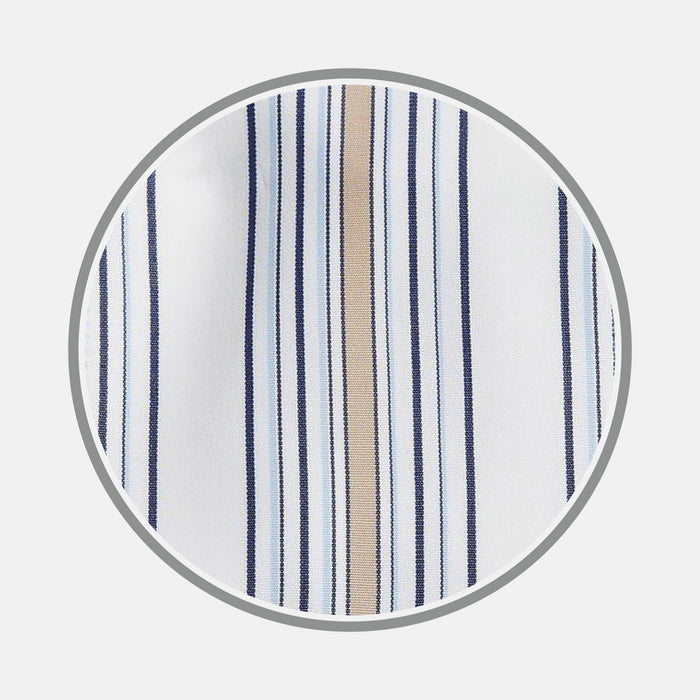 Sand Multi Stripe Cotton Fabric